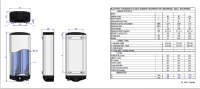TTulpe® Smart Master 100 ltr. Platte Elektrische Boiler met Smart Control en Wifi.